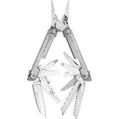 Leatherman - 21 Piece Multi-Tool - Silver, 7" OAL, 4" Closed Length - Exact Tooling