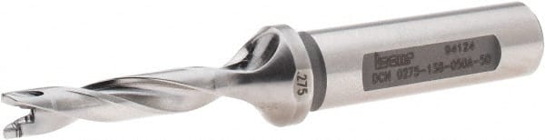 Iscar - 0.275" to 0.291" Diam, 5xD, 1.38" Max Depth, 1/2" Shank Diam, 3.72" OAL, Replaceable-Tip Drill - FCP, ICK, ICK-2M, ICM, ICN, ICP, iCP-2M Insert, 7 Seat Size, 91043687 Toolholder, Series SumoCham - Exact Tooling