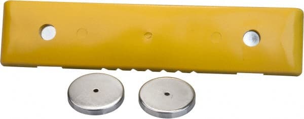 PRO-SAFE - 18" Long x 4" Wide x 1" High, Bumper - Yellow, Plastic - Exact Tooling