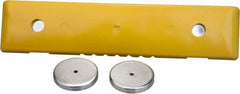 PRO-SAFE - 18" Long x 4" Wide x 1" High, Bumper - Yellow, Plastic - Exact Tooling
