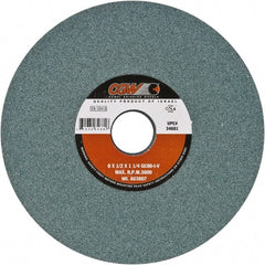 Camel Grinding Wheels - 8" Diam x 1-1/4" Hole x 1/4" Thick, I Hardness, 80 Grit Surface Grinding Wheel - Silicon Carbide, Type 1, Fine Grade, Vitrified Bond, No Recess - Exact Tooling