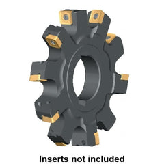 Kennametal - Arbor Hole Connection, 0.6232" Cutting Width, 2.054" Depth of Cut, 160mm Cutter Diam, 1.5748" Hole Diam, 12 Tooth Indexable Slotting Cutter - KSSS Toolholder, SP.T 10T3.. Insert, Neutral Cutting Direction - Exact Tooling