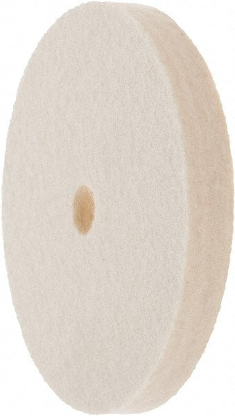 Value Collection - 4" Diam x 1/2" Thick Unmounted Buffing Wheel - 1 Ply, Polishing Wheel, 1/2" Arbor Hole, Soft Density - Exact Tooling
