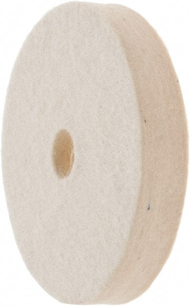 Value Collection - 3" Diam x 1/2" Thick Unmounted Buffing Wheel - 1 Ply, Polishing Wheel, 1/2" Arbor Hole, Medium Density - Exact Tooling