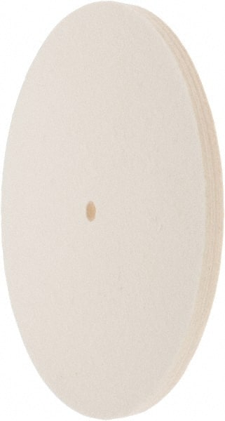 Value Collection - 10" Diam x 1/2" Thick Unmounted Buffing Wheel - 1 Ply, Polishing Wheel, 1/2" Arbor Hole, Soft Density - Exact Tooling