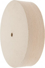 Value Collection - 8" Diam x 2" Thick Unmounted Buffing Wheel - 1 Ply, Polishing Wheel, 1/2" Arbor Hole, Hard Density - Exact Tooling