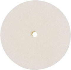 Value Collection - 8" Diam x 3/4" Thick Unmounted Buffing Wheel - 1 Ply, Polishing Wheel, 1/2" Arbor Hole, Hard Density - Exact Tooling