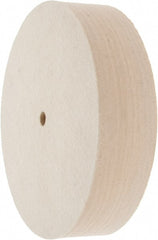 Value Collection - 8" Diam x 2" Thick Unmounted Buffing Wheel - 1 Ply, Polishing Wheel, 1/2" Arbor Hole, Medium Density - Exact Tooling