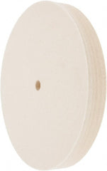 Value Collection - 8" Diam x 1" Thick Unmounted Buffing Wheel - 1 Ply, Polishing Wheel, 1/2" Arbor Hole, Medium Density - Exact Tooling