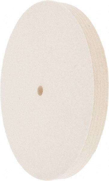 Value Collection - 8" Diam x 3/4" Thick Unmounted Buffing Wheel - 1 Ply, Polishing Wheel, 1/2" Arbor Hole, Medium Density - Exact Tooling