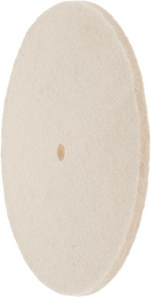 Value Collection - 8" Diam x 1/4" Thick Unmounted Buffing Wheel - 1 Ply, Polishing Wheel, 1/2" Arbor Hole, Soft Density - Exact Tooling