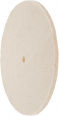 Value Collection - 8" Diam x 1/4" Thick Unmounted Buffing Wheel - 1 Ply, Polishing Wheel, 1/2" Arbor Hole, Soft Density - Exact Tooling