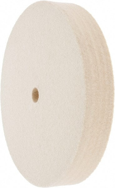 Value Collection - 6" Diam x 1" Thick Unmounted Buffing Wheel - 1 Ply, Polishing Wheel, 1/2" Arbor Hole, Medium Density - Exact Tooling