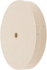 Value Collection - 6" Diam x 1" Thick Unmounted Buffing Wheel - 1 Ply, Polishing Wheel, 1/2" Arbor Hole, Soft Density - Exact Tooling