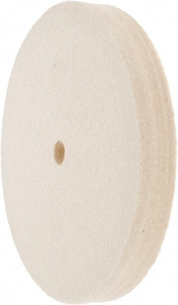 Value Collection - 6" Diam x 3/4" Thick Unmounted Buffing Wheel - 1 Ply, Polishing Wheel, 1/2" Arbor Hole, Medium Density - Exact Tooling