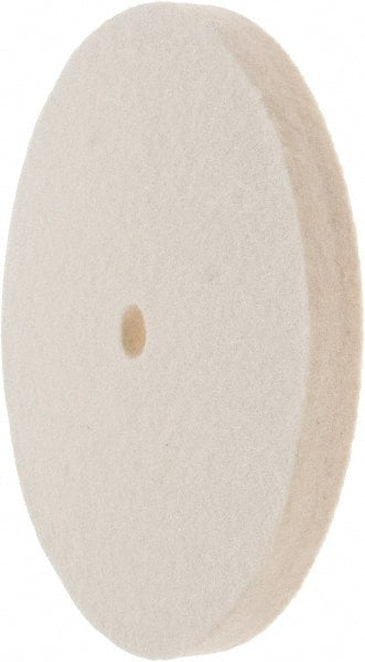 Value Collection - 6" Diam x 1/2" Thick Unmounted Buffing Wheel - 1 Ply, Polishing Wheel, 1/2" Arbor Hole, Soft Density - Exact Tooling
