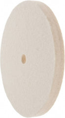 Value Collection - 6" Diam x 1/2" Thick Unmounted Buffing Wheel - 1 Ply, Polishing Wheel, 1/2" Arbor Hole, Soft Density - Exact Tooling