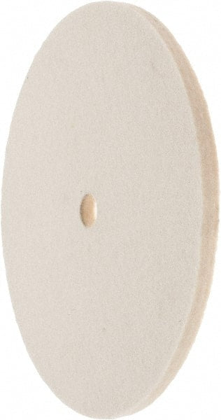 Value Collection - 6" Diam x 1/4" Thick Unmounted Buffing Wheel - 1 Ply, Polishing Wheel, 1/2" Arbor Hole, Medium Density - Exact Tooling