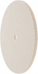 Value Collection - 6" Diam x 1/4" Thick Unmounted Buffing Wheel - 1 Ply, Polishing Wheel, 1/2" Arbor Hole, Soft Density - Exact Tooling