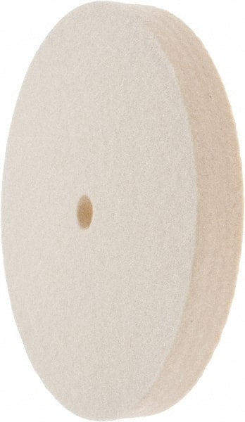 Value Collection - 6" Diam x 3/4" Thick Unmounted Buffing Wheel - 1 Ply, Polishing Wheel, 1/2" Arbor Hole, Soft Density - Exact Tooling