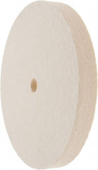 Value Collection - 6" Diam x 3/4" Thick Unmounted Buffing Wheel - 1 Ply, Polishing Wheel, 1/2" Arbor Hole, Soft Density - Exact Tooling