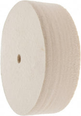 Value Collection - 6" Diam x 2" Thick Unmounted Buffing Wheel - 1 Ply, Polishing Wheel, 1/2" Arbor Hole, Soft Density - Exact Tooling