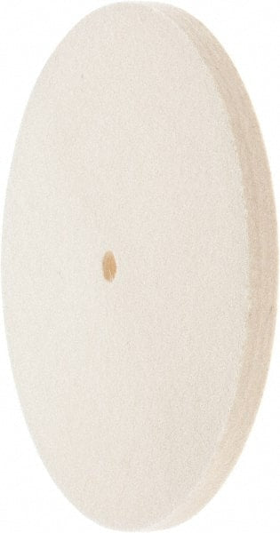 Value Collection - 8" Diam x 1/2" Thick Unmounted Buffing Wheel - 1 Ply, Polishing Wheel, 1/2" Arbor Hole, Medium Density - Exact Tooling