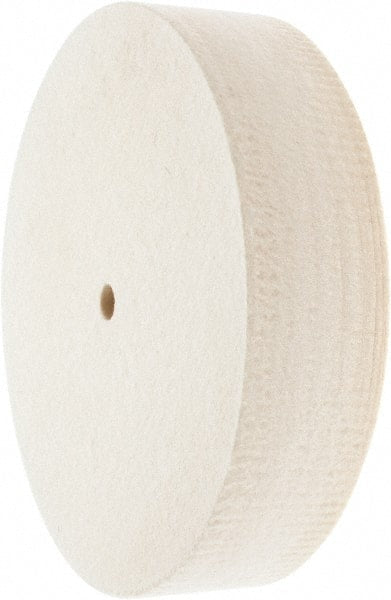 Value Collection - 8" Diam x 2" Thick Unmounted Buffing Wheel - 1 Ply, Polishing Wheel, 1/2" Arbor Hole, Soft Density - Exact Tooling