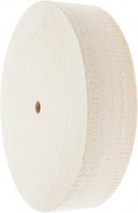 Value Collection - 8" Diam x 2" Thick Unmounted Buffing Wheel - 1 Ply, Polishing Wheel, 1/2" Arbor Hole, Soft Density - Exact Tooling