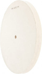 Value Collection - 10" Diam x 3/4" Thick Unmounted Buffing Wheel - 1 Ply, Polishing Wheel, 1/2" Arbor Hole, Hard Density - Exact Tooling