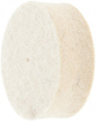 Made in USA - 1-1/2" Diam x 1/2" Thick Unmounted Buffing Wheel - 1 Ply, Polishing Wheel, 1/2" Arbor Hole, Soft Density - Exact Tooling