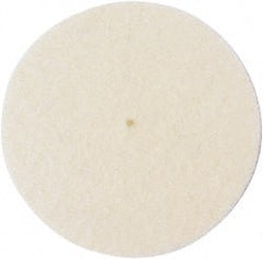 Made in USA - 2" Diam x 1/2" Thick Unmounted Buffing Wheel - 1 Ply, Polishing Wheel, 1/2" Arbor Hole, Soft Density - Exact Tooling