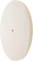 Value Collection - 12" Diam x 3/4" Thick Unmounted Buffing Wheel - 1 Ply, Polishing Wheel, 1/2" Arbor Hole, Soft Density - Exact Tooling