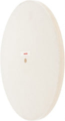 Value Collection - 12" Diam x 1/2" Thick Unmounted Buffing Wheel - 1 Ply, Polishing Wheel, 1/2" Arbor Hole, Hard Density - Exact Tooling