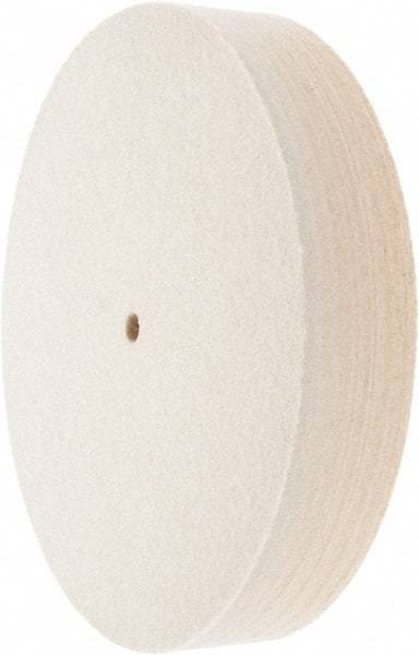 Value Collection - 10" Diam x 2" Thick Unmounted Buffing Wheel - 1 Ply, Polishing Wheel, 1/2" Arbor Hole, Soft Density - Exact Tooling