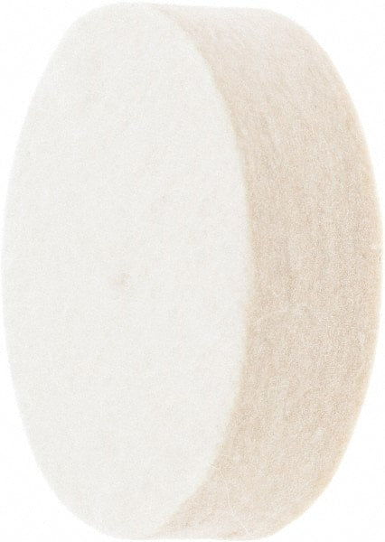 Value Collection - 2" Diam x 1/2" Thick Unmounted Buffing Wheel - 1 Ply, Polishing Wheel, 1/2" Arbor Hole, Medium Density - Exact Tooling