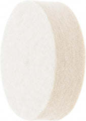 Value Collection - 2" Diam x 1/2" Thick Unmounted Buffing Wheel - 1 Ply, Polishing Wheel, 1/2" Arbor Hole, Medium Density - Exact Tooling