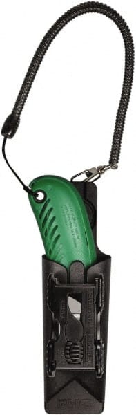 PHC - Retractable Safety Cutter - 6 Blades, Plastic Ergonomic Handle - Exact Tooling