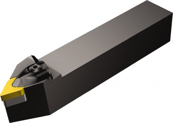 Sandvik Coromant - DDPNN, Neutral Cut, 27.5° Lead Angle, 1" Shank Height x 1" Shank Width, Negative Rake Indexable Turning Toolholder - 6" OAL, DNMG 432 Insert Compatibility, Series T-Max P - Exact Tooling