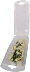 Value Collection - 74 Piece, 3/32" Shank Diam, Wool Felt Bob Set - Assorted Densities, Includes Ball, Cone, Cylinder, Flame, Inverted Cone & Wheel Bobs - Exact Tooling