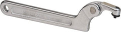 Paramount - 3/4" to 2" Capacity, Adjustable Pin Spanner Wrench - 6-3/8" OAL, 1/8" Hook Pin Height - Exact Tooling