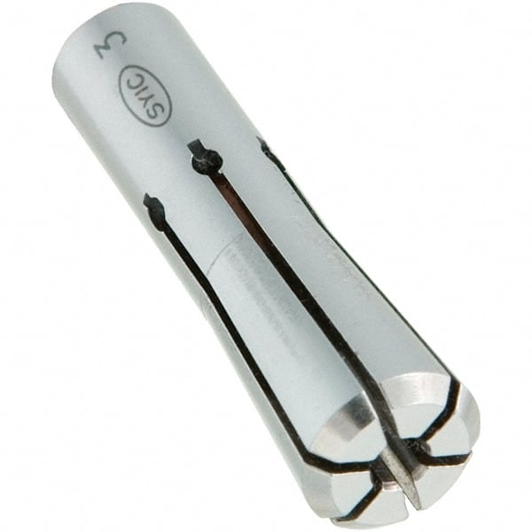 Techniks - SlimFIT 6 3mm Single Angle Collet - 0.0001" TIR, 1.417" OAL, 0.394" Overall Diam - Exact Tooling