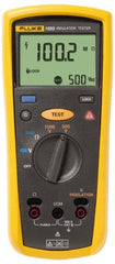 Fluke - Backlight Display, 2,000 Megohm Electrical Insulation Resistance Tester & Megohmmeter - 1,000 VDC Max Test Voltage, Powered by AA Battery - Exact Tooling