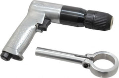 Ingersoll-Rand - 1/2" Reversible Keyless Chuck - Pistol Grip Handle, 500 RPM, 4 CFM, 0.5 hp, 90 psi - Exact Tooling