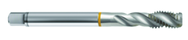 7/16-20 2B 3-Flute Cobalt Yellow Ring Semi-Bottoming 40 degree Spiral Flute Tap-Bright - Exact Tooling