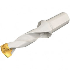 Iscar - 11 to 11.9mm Diam, 3xD, 33mm Max Depth, 16mm Shank Diam, 98.6mm OAL, Replaceable Tip Drill - IDK, IDM, IDN, IDP Insert, 11 Seat Size, DSM Toolholder, Series ChamDrillJet - Exact Tooling