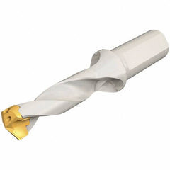 Iscar - 19 to 19.9mm Diam, 3xD, 57mm Max Depth, 25mm Shank Diam, 140.8mm OAL, Replaceable Tip Drill - IDK, IDM, IDN, IDP Insert, 19 Seat Size, DSM Toolholder, Series ChamDrillJet - Exact Tooling