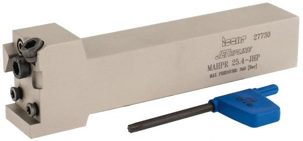 Iscar - MAHP, External, Right Hand, Indexable Grooving Tool Holder - 1" Shank Height, 1" Shank Width, 5-1/2" OAL, Through Coolant - Exact Tooling