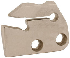 Iscar - Right Hand Cut, 6.4mm Insert Width, Cutoff & Grooving Support Blade for Indexables - 16mm Max Depth of Cut, 7.2mm Head Projection - Exact Tooling