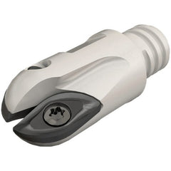 Iscar - 12mm Cut Diam, 9.6mm Max Depth of Cut, 28mm OAL, Indexable Ball Nose End Mill - 20mm Head Length, T08 Modular Connection, BCM-MM Toolholder, BCR D120 Insert - Exact Tooling